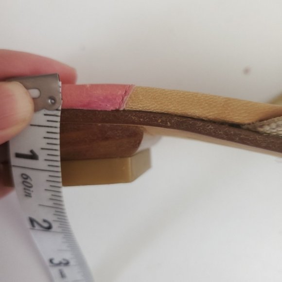 Kate Spade pink cream leather slide sandals - Picture 7 of 8